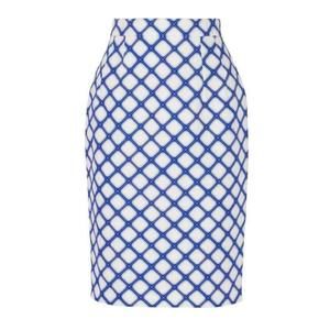 Jonathan Saunders - Printed Textured-Cotton Pencil Skirt - FR 36